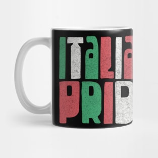 Italian Pride // Faded Vintage Style Design Mug